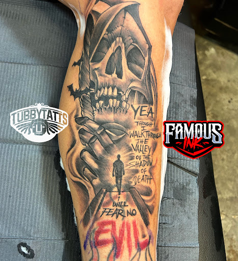 Explore basquiat tattoo ideas, creative tattoo ideas in Hammond, available at Famous Ink, Inc.