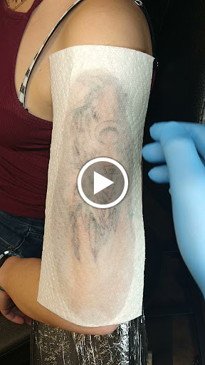 Explore family leg tattoo ideas, creative tattoo ideas in Lexington, available at Tempest Tattoo Studio