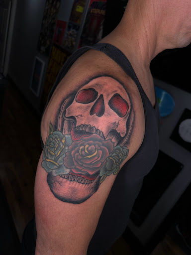Explore asian sleeve tattoo ideas, creative tattoo ideas in Englishtown, available at Battlefront Tattoo Company