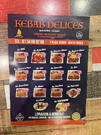 Menu / carte de D.Kebab à Fosses