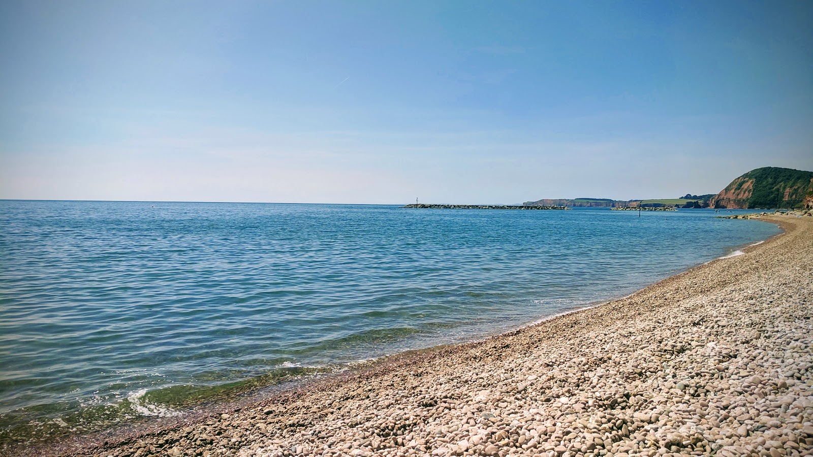 Foto di Spiaggia di Sidmouth e l'insediamento