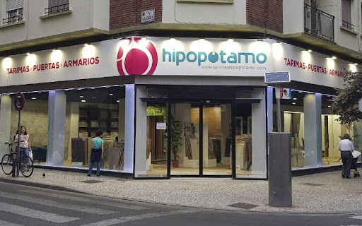puertas automaticas Hipopótamo Decoración en Zaragoza