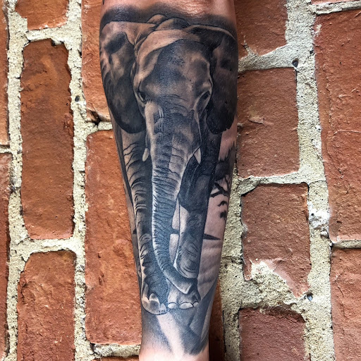 Explore nepal tattoo ideas, creative tattoo ideas in Buffalo, available at The Tilted Rose Tattoo