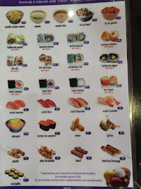 Live Sushi à Strasbourg menu