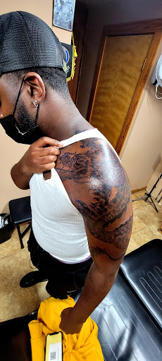 Explore small dragonfly tattoo ideas, creative tattoo ideas in Conway, available at Primal Urge Tattoos