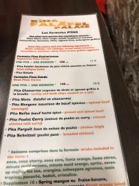 King Falafel Palace à Paris menu