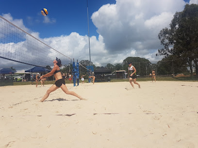 Beach volleyball court