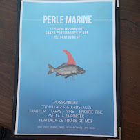 Carte du Poissonnerie Perle Marine à Portiragnes