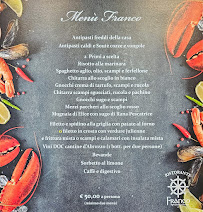 Menu du Ristorante Franco à Pescara