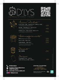 Menu / carte de OD'LYS DES ARCEAUX à Montpellier