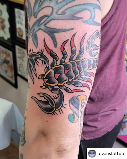 Explore chaos tattoo ideas, creative tattoo ideas in Libertyville, available at Lucky Seven Tattoo