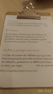 Restaurant français L'APOSTrophe Cuisine et Comptoir | Restaurant Hendaye à Hendaye (le menu)