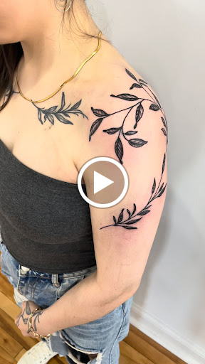 Explore motorbike tattoo ideas, creative tattoo ideas in Kansas City, available at Golden Stag Tattoo and Gallery