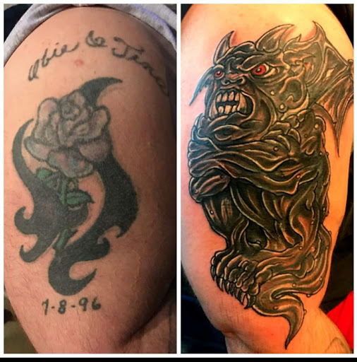 Explore cf tattoo ideas, creative tattoo ideas in Bridgeport, available at Pike Street Studios Tattoo and Body Piercing