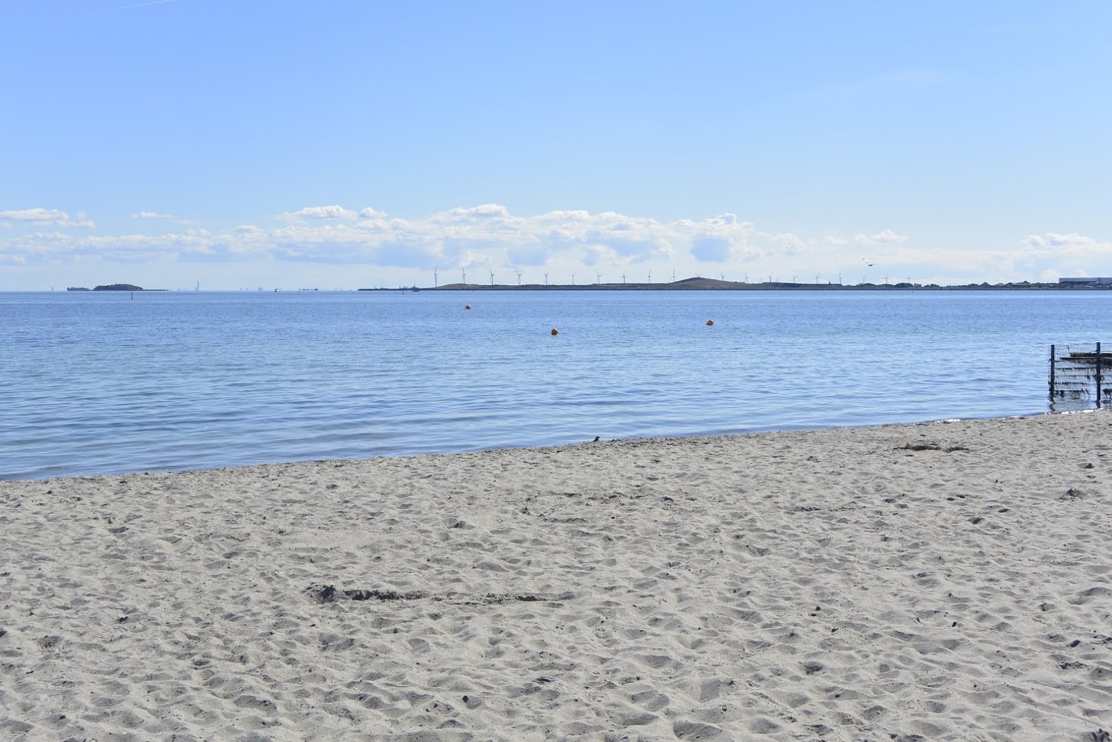 Foto di Strandlund Nudist Beach con una superficie del sabbia beige