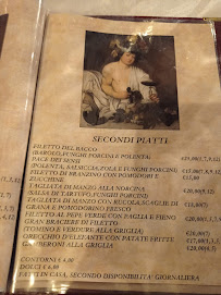 Menu du Osteria del Bacco à Monticello Brianza
