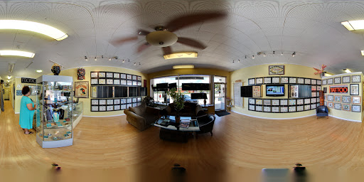 Explore skull sleeve tattoo ideas, creative tattoo ideas in Clearwater, available at Moniques Body Art