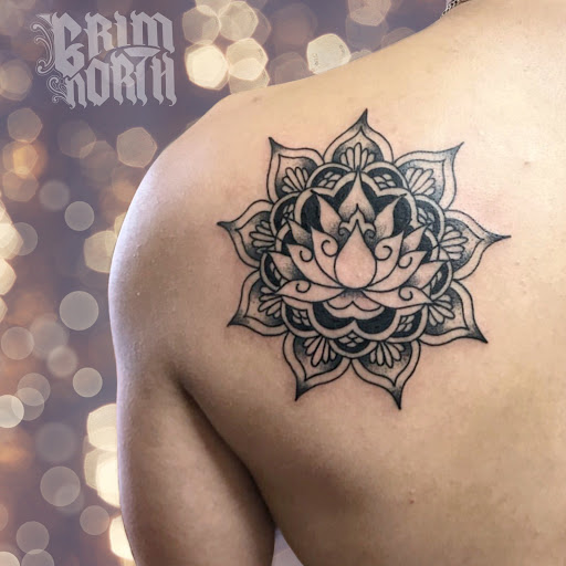 Explore bear family tattoo ideas, creative tattoo ideas in Portsmouth, available at Grim North Tattoo and Piercing