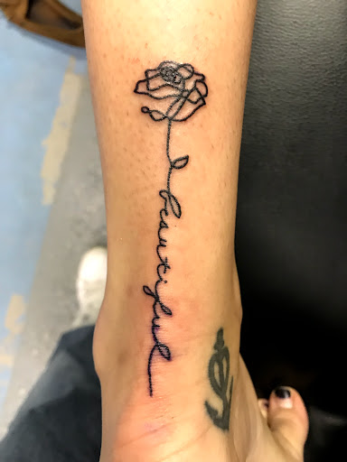 Explore woman arm tattoo ideas, creative tattoo ideas in Muncie, available at The Tattoo Studio