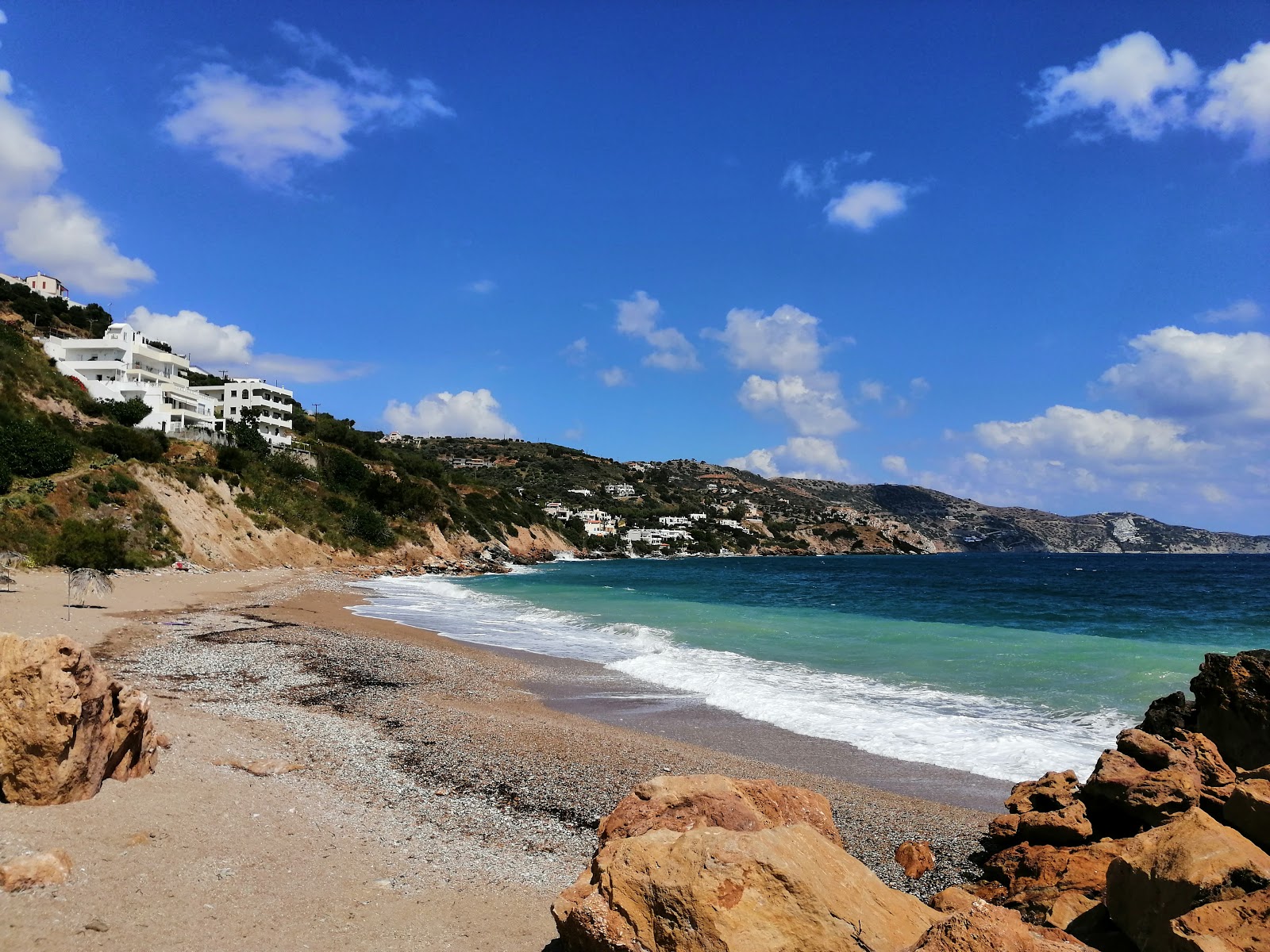 Beach Pantanassa的照片 带有宽敞的海岸线