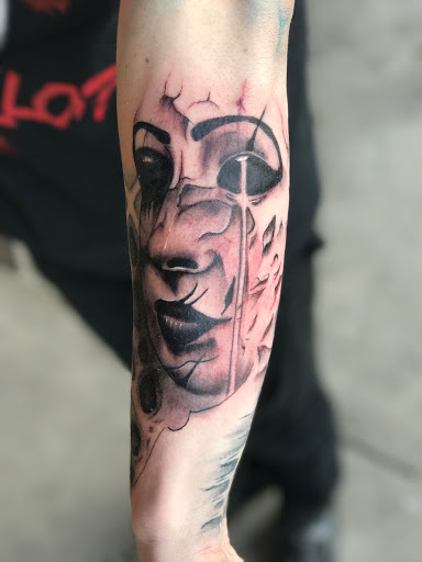 Explore stick and poke tattoo idea, creative tattoo ideas in Roscoe, available at Elevated Ink Tattoo