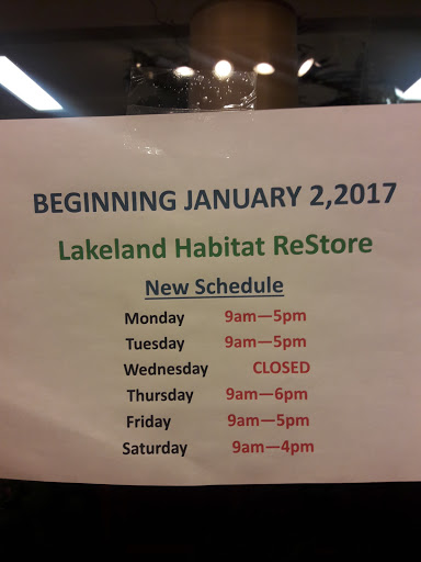 Thrift Store «Lakeland Habitat ReStore», reviews and photos