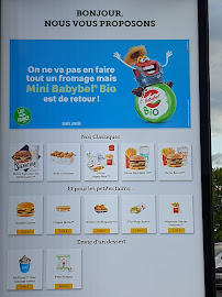 Menu du McDonald's Tourville-la-Rivière à Tourville-la-Rivière