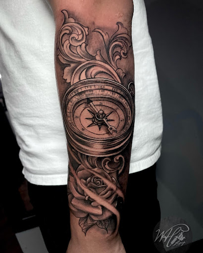 Explore black rose tattoo cover up ideas, creative tattoo ideas in Kissimmee, available at Ol Skool Tattoos Studio