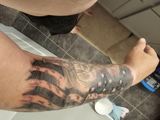 Explore grave tattoo ideas, creative tattoo ideas in Valdosta, available at Scarlet Letter Tattoo Studio