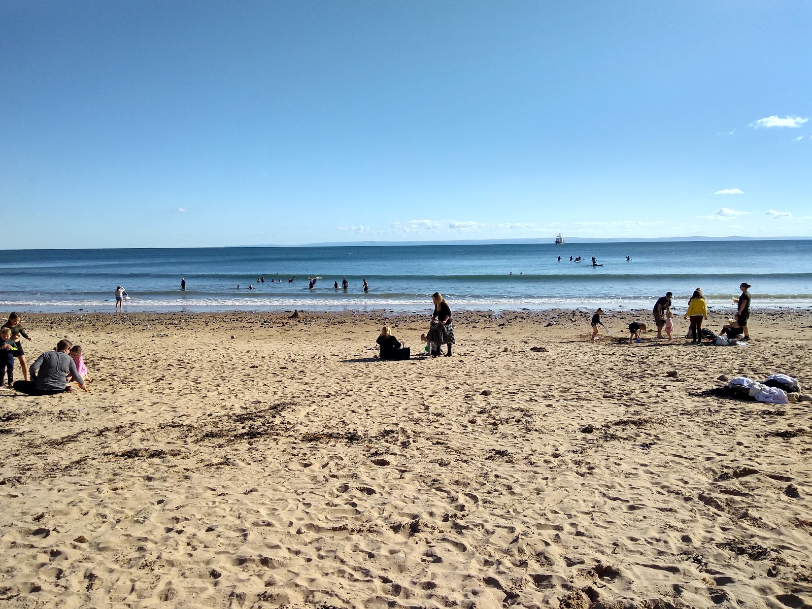 Foto af Langland Bay med høj niveau af renlighed