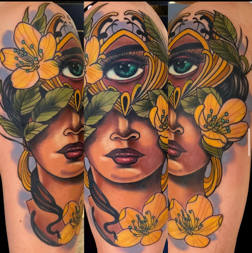 Explore husker tattoo ideas, creative tattoo ideas in Myrtle Beach, available at Dr Ink Tattoo