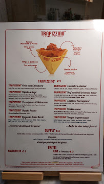Menu / carte de Trapizzino | P.le Provincie à Rome