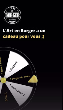 Menu / carte de L'Art En Burger Orléans à Orléans