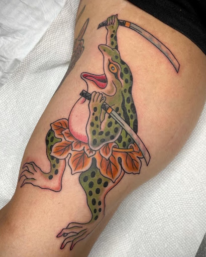 Explore nicki minaj tattoo ideas, creative tattoo ideas in Providence, available at The Torchbearer Tattoo