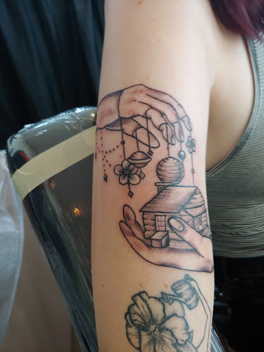 Explore witch hat tattoo ideas, creative tattoo ideas in Monroe Township, available at Ink Therapy Tattoo