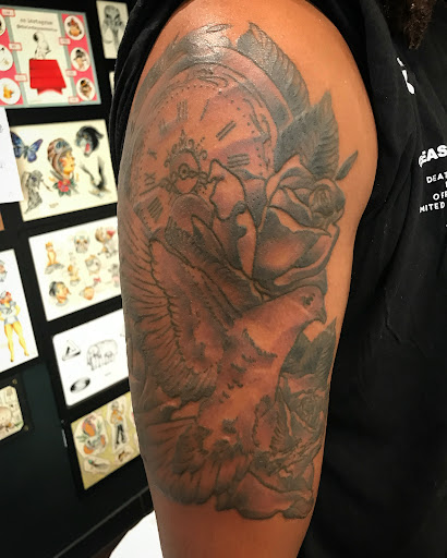 Explore chest tattoo men ideas, creative tattoo ideas in Libertyville, available at Lucky Seven Tattoo