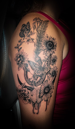 Explore 3 4 sleeve tattoo ideas, creative tattoo ideas in Logansport, available at Fatt Matts Tatts