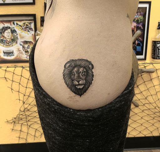 Explore cheshire cat tattoo ideas, creative tattoo ideas in Stockton, available at THE PIRATES LOUNGE TATTOO PARLOR