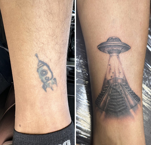 Explore tattoo designs for sailors leg tattoo ideas, creative tattoo ideas in Asheville, available at Alday Art Studio