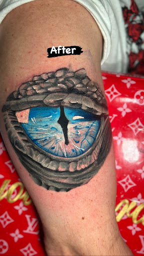 Explore adventure time tattoo ideas, creative tattoo ideas in Goose Creek, available at Red Kirin Tattoo