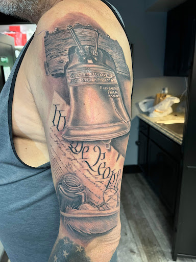 Explore guns n roses tattoo ideas, creative tattoo ideas in El Paso, available at American Tattoo Society of Ft Bliss