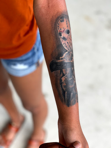 Explore knight tattoo ideas, creative tattoo ideas in Goose Creek, available at Red Kirin Tattoo