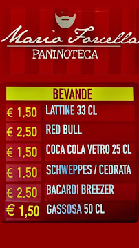 Carte du da Mario Forcella à Foggia