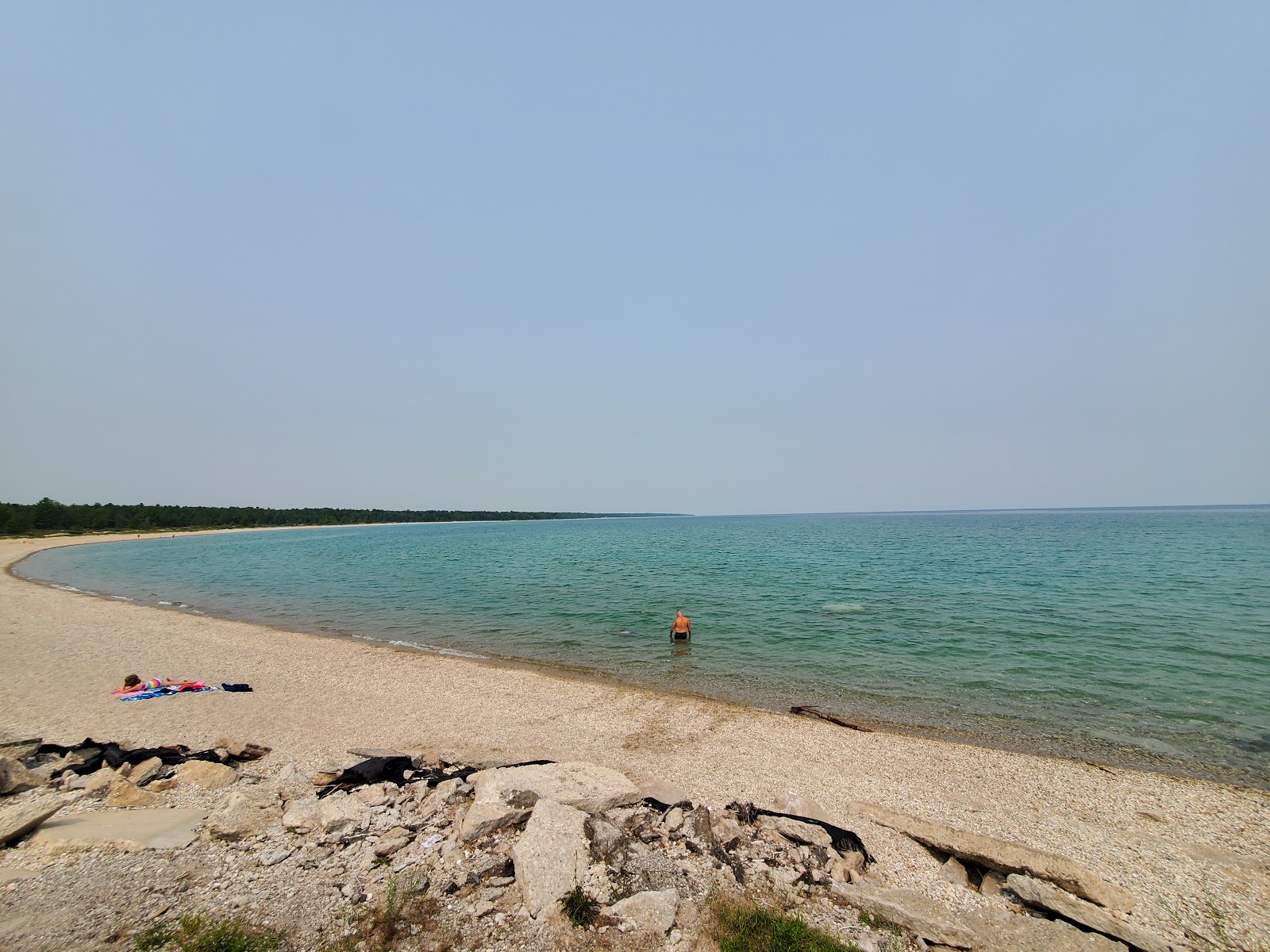 Foto von Seagull Point Park Beach mit kleine, beiger kiesel Oberfläche
