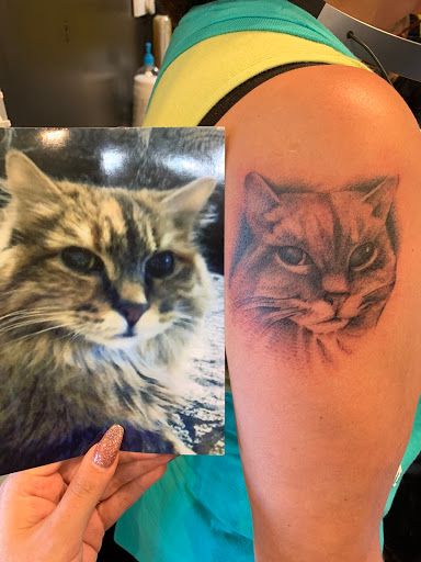 Explore bow hunting tattoo ideas, creative tattoo ideas in Denver, available at Nocturnal Tattoo