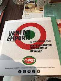 Del Arte à Bordeaux menu