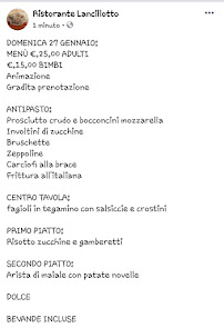 Restaurant italien Ristorante Lancillotto à Ischitella Lido (la carte)