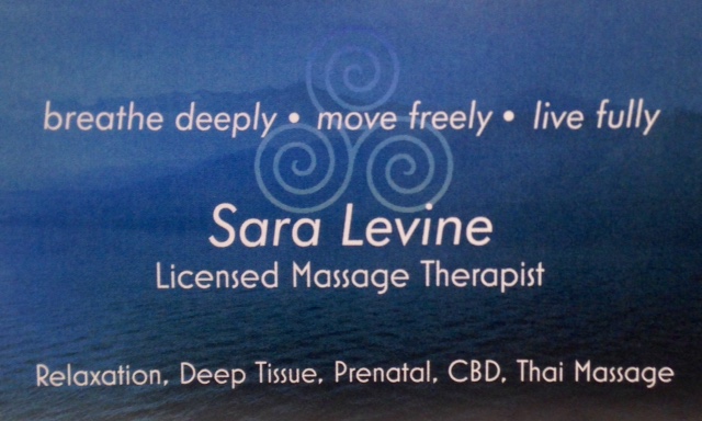 Sara Levine LMT 04609