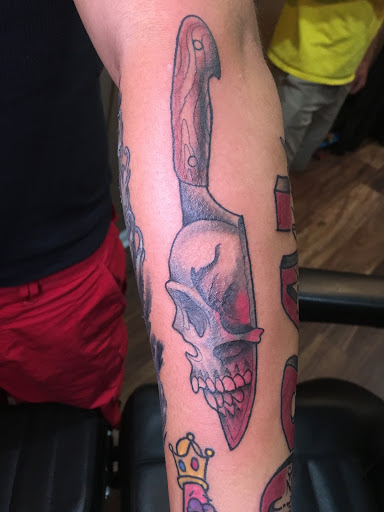 Explore bad omens tattoo ideas, creative tattoo ideas in Keyport, available at Taboo Tattoos