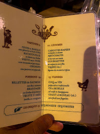 Buvette Paris à Paris menu